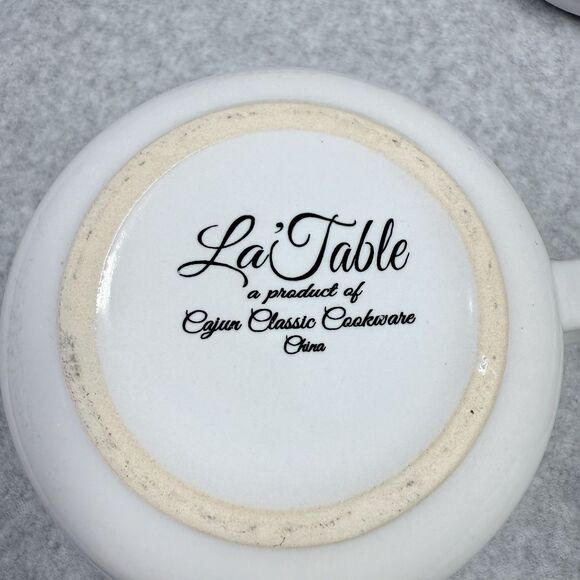 Gumbo Is My Love Language Bowls With Handle White Set of 3 Sur La Table EUC 4.5" - Picture 3 of 6
